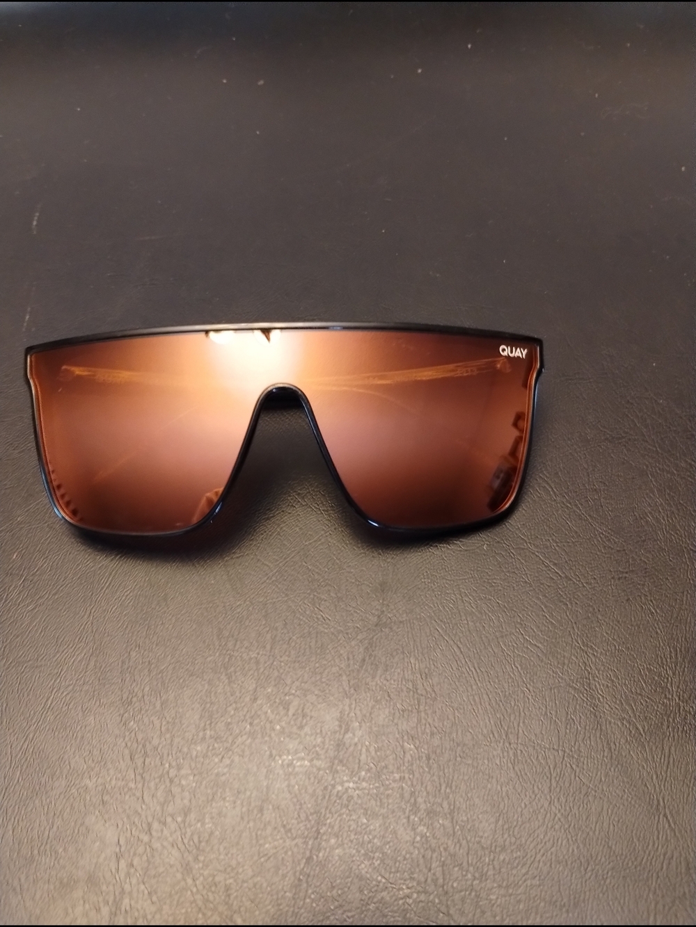 Quay Australia Brown Shield Sunglasses